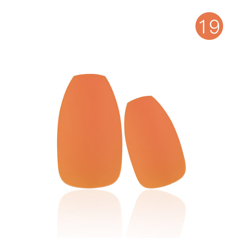 Wholesale Matte Full Sticker Solid Color Plastic Nail Stickers